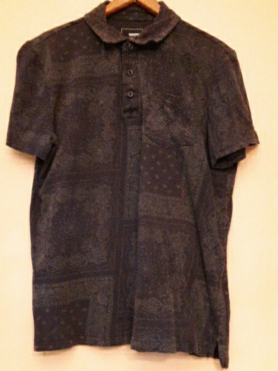 Sonoma Other - Men's Sonoma Blue And Gray Print Polo, Sz M
